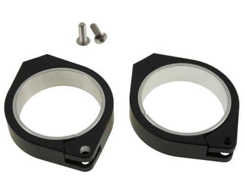 Pinces de fourche HIGHSIDER CNC 47-54mm en aluminium usiné pour moto custom - 2