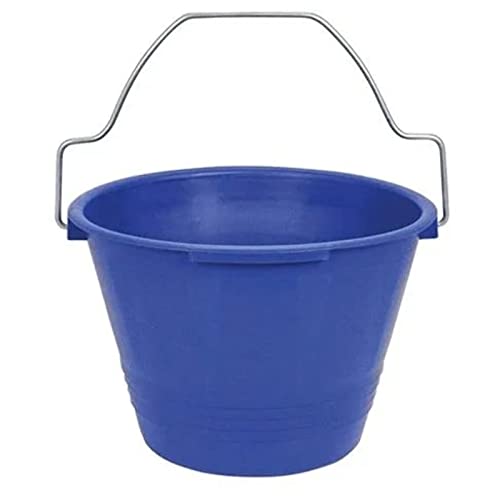 La zappa Cubo de seguridad con mango moldeado, plástico azul para albañiles