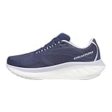 Saucony Women's Ride 18 Sneaker, Navy/Aster, 7