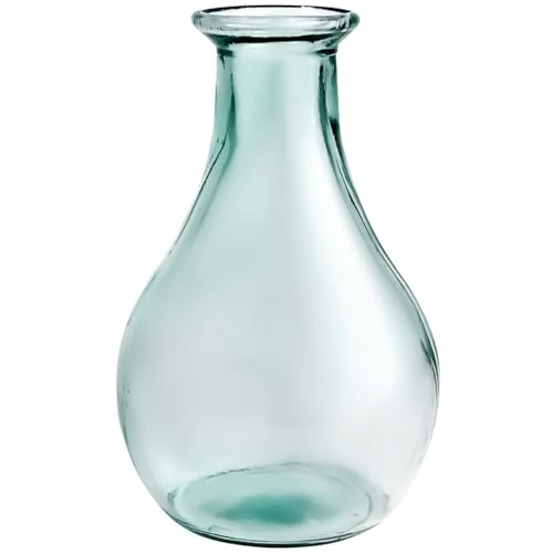 Couronne Company Gourde Glass Vase, G5491, 12 Inch Tall, 142 Ounce Capacity, Clear, 1 Piece