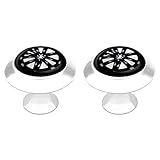Poignée de Tiroir Ronde Boutons de Meuble Décoratifs en Verre Cristal avec Motif Visuel 3D Pneus de roue de voiture pour Cuisine Placard Armoire 2 Pièces