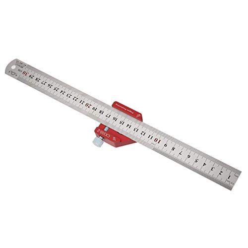 Règle de traçage CX300-2 de 300 mm pour le travail du bois de précision