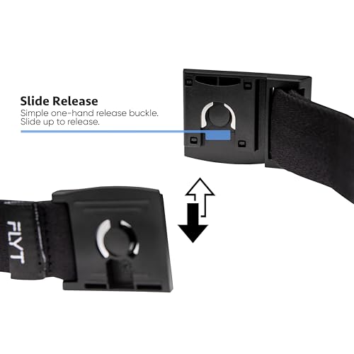 FLYT Solo Belt - Minimalist Web Nylon Belt with Quick-Release Magnetic Plastic Buckle, TSA Friendly3