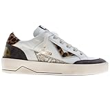 4B12 Zapatillas Kyle Negro Leopard, plateado, 39 EU