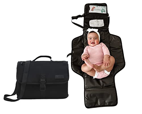 Image of Baby Changing Pad by Jade + Onyx - Portable Diaper Changing Pad - Detachable Travel Changing Pad - Neoprene, Extra Long, & Waterproof - Newborn Essentials - Gender Neutral - Changing Mat
