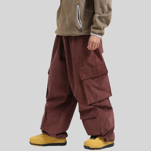 Pantalon de ski ample imperméable chaud et coupe-vent pour l'hiver - 2