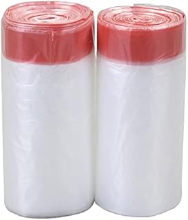 Jandson 6 L Small Drawstring Bin Liners, Clear Trash Bin Bag, 120 Bags