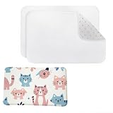 Javantox Sublimation Bath Mat Blank Doormat 2 Pack for Crafting DIY Rug