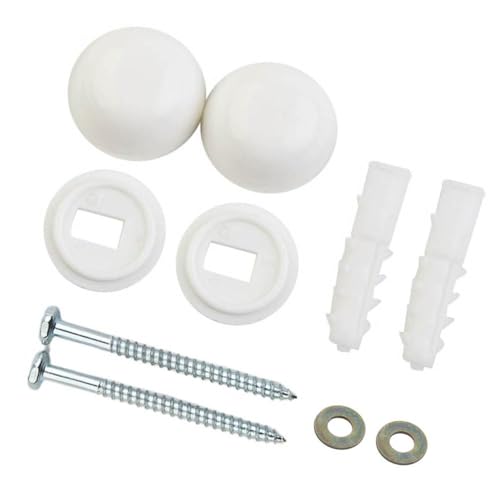 Kit de fixation pour cuvette de toilette de salle de bain - Vis de montage au sol - Boulons d'ancrage de bidet - Kit d'installation pour WC - Système de fixation complet pour lavabo standard