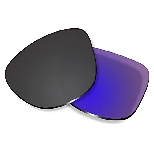 Lentes de repuesto polarizadas negras de policarbonato de alta resistencia para Oakley Frogskins