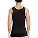 Men's Silk Tank Tops Sleeveless Pure Silk Undershirt Super Absorbent and BreathableBLACK L