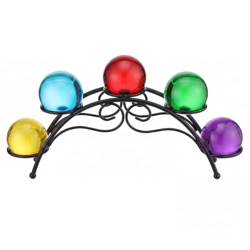 Frienda Sphere Holder Crystal Stands for Display,Black,5 Balls Stand by Frienda - Used condition - US$13.88