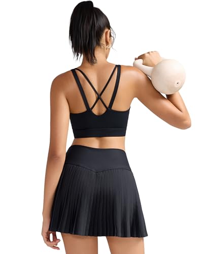 Image of RUNNING GIRL High Impact Sports Bras for Women, High Support Running Sports Bra Moulded Cup Strappy Sports Bras