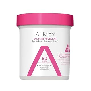 Almay Makeup Remover Pads, Micellar Gentle, Hypoallergenic, Fragrance-Free, Dermatologist & Ophthalmologist Tested (Packaging May Vary), 80 count