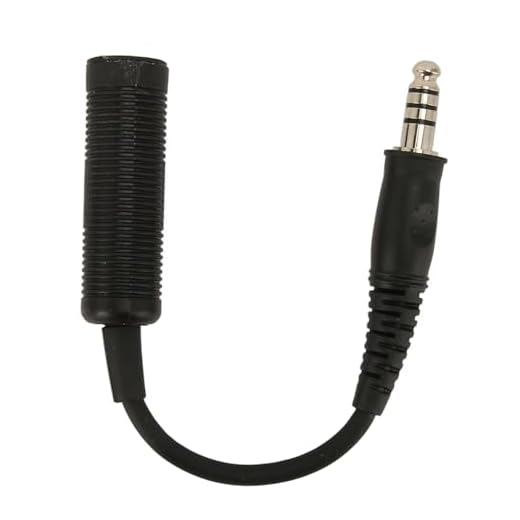 GOWENIC Adaptador U174 Militar A Civil, Soporte PTT Cableado Militar A Civil, Adaptador de Auriculares Conventer con Sonido HiFi, Aplicable para Comtac M S A Sordin TCI TAC WADSN M SA