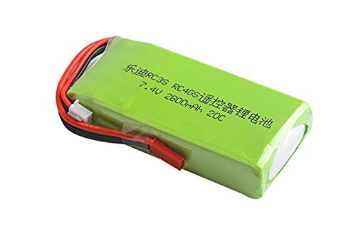 7.4V 2800mAh 20C 2S Replacement Battery for Remote Control Battery Transmitter Battery for Radio Link RC3S RC4GS RC6GS RC Models Parts