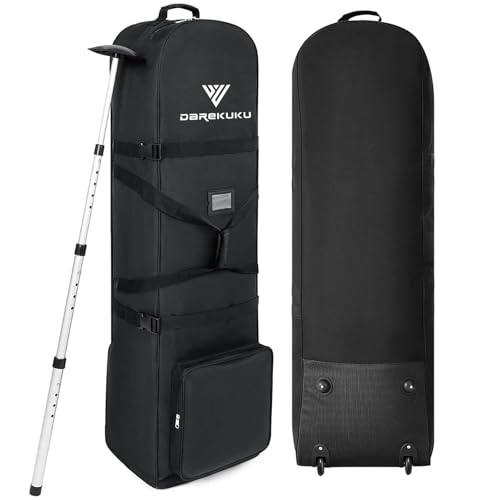DAREKUKU Golf Travel Bags for Airlines with Adjustable Support Rod