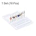 uxcell PCB Drill Bits 0.15mm-1.0mm Tungsten Carbide Rotary Tool Jewelry CNC Engraving Print Circuit Board Micro Drill Bits 1/8 Inch Shank 1 Set (10 Pcs)