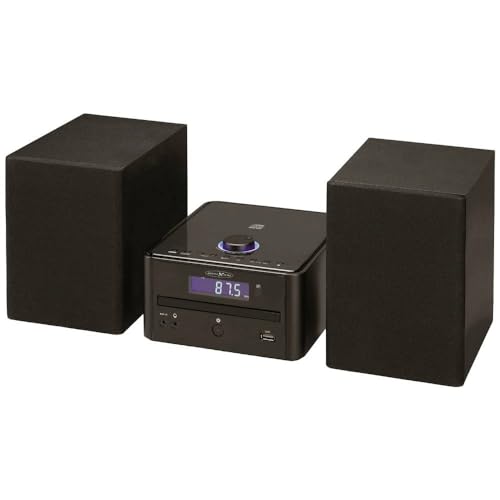 Reflexion HIF79FM zestaw stereo Hi-Fi, 2 x 16 W, maks. moc muzyczna, CD/MP3, FM Stereo PLL, Bluetooth, streaming, USB/MP3, alarm/zegar/timer, czarny