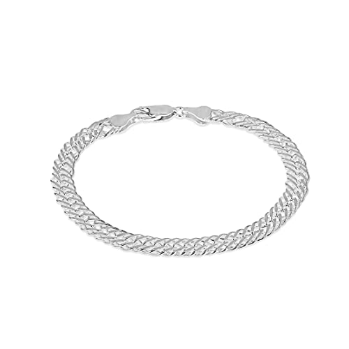 Tuscany Silver Damen Armband Sterling Silber Doppelt 19cm/7.5zoll