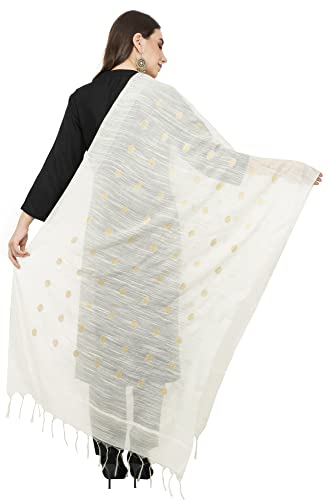Image of Rhe-ana Women's Art Silk /Viscose Stole Dupatta for women | Stoles for Girls Stylish | Shawl And Stall For Ladies With Polka Dots 30 x 90 Inches