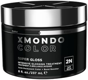 XMONDO Color Depositing Mask & Glossing Treatment, Soft Black, 8 Fl Oz