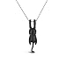 Niche-Finds Black Cat Stainless Steel Black Kitty Necklace and Pendant