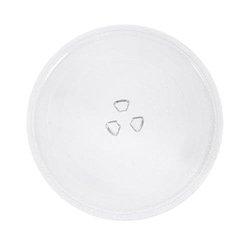 Cabilock Plato Giratorio de Vidrio para Microondas Bandeja de Repuesto Resistente y Fácil de Limpiar Accesorio para Horno con Base