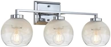 Elliott 3-Light Vanity Light in Chrome with Alabaster Shade