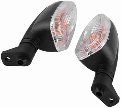 Miniatura 6 de Terisass Luces de giro 1 par motocicleta indicadores lente 12V plástico dirección indicador lámpara con para F650GS 2008-2009 F800GS F800R 2007-2008
