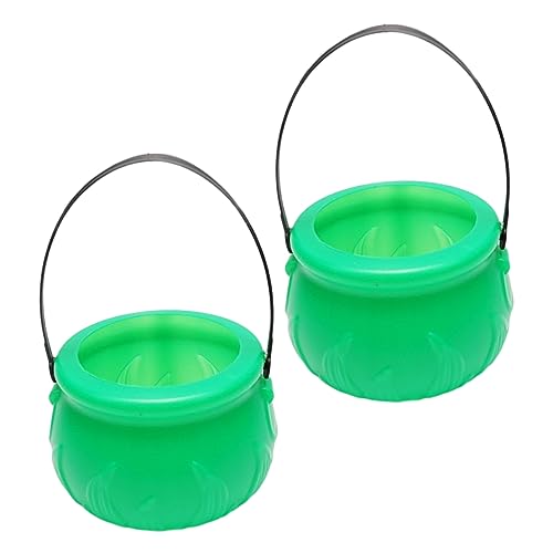 KOMBIUDA 2 Pz St. Patrick's Day Handy Secchio Creativo Candy Benket Festival Festival Green