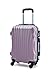 R.Leone Ryanair 55x40x20cm Valigia Trolley Bagaglio a mano Rigido Ultraleggero in ABS 4 Ruote smontabile Rimovibili Autonome 20373N (Valigia 55X40X20cm, Rose Gold)