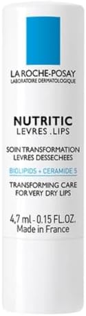 La Roche-Posay Nutritic Lip Balm for Very Dry Lips, 0.15 Fl. Oz.