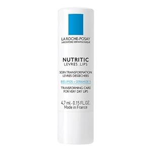 La Roche-Posay Nutritic Lip Balm for Very Dry Lips, Soothes and Repairs Chapped Lips with Shea Butter and Ceramides, 0.15 Fl Oz (Pack of 1)