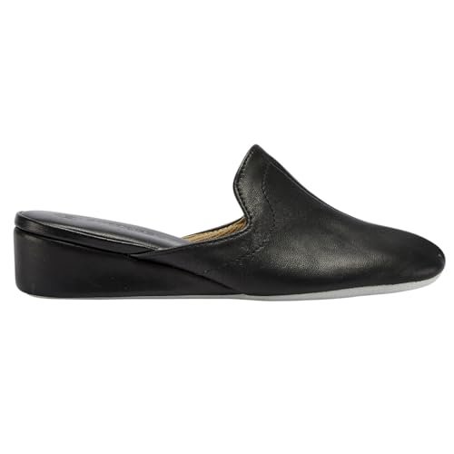 Lamo Somersby Blanche Women's Slippers, Slip-On Leather House Slippers for