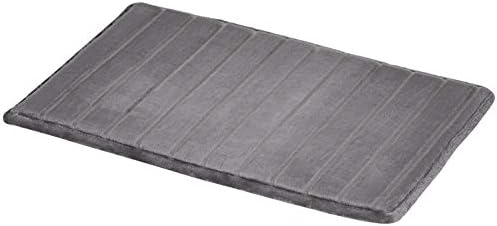 Amazon Basics Striped Memory Foam Bath Mat, Beige, 50 x 80 cm
