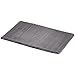 Produktbild AmazonBasics - Badematte, Streifenstruktur, Memory-Schaum, Grau, 50 x 80 cm, 2er-Pack
