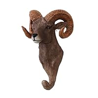 GOOPEEG Wall-Mounted Coat Rack Vintage Resin Wall Coat Rack,Stereo Animal Rack for Hanging Towel Coat Hat Bag Robe Coat Hooks Coat Hooks Wall Mounted (Color: Sheep)