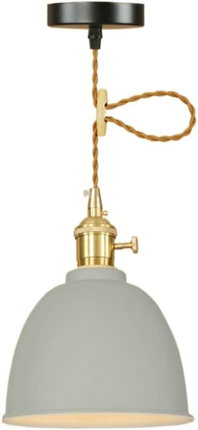 Lámpara colgante retro para transformar techos altos y oscuros con metal GWJKG