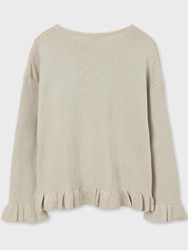 Mayoral Frills Sweater for Girls Beige Lure2