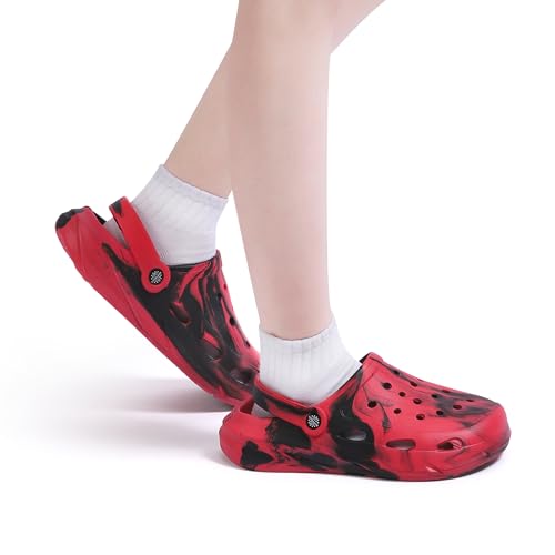 Image of Kids Boys Girls Classic Camo Garden Clogs & Mules | Lightweight Summer Shoes - Quick-Dry Non-Slip Beach Clogs