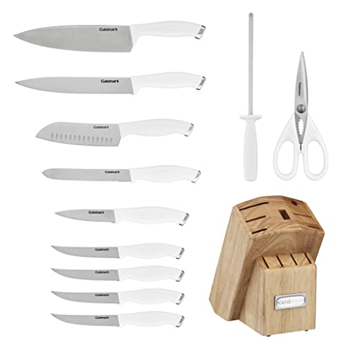 Cusinart Block Knife Set, 12pc Cutlery Knife Set with Steel Blades for Precise Cutting, Lightweight, Stainless Steel, Durable & Dishwasher Safe, C77SSW-12P - Image 6