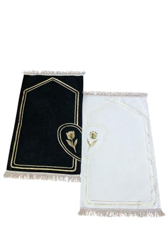 ihvan online Muslim Prayer Rug for Couples, Praying Mat Set for W...
