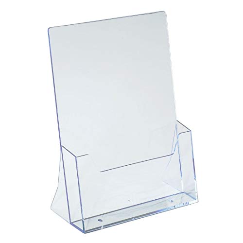 Pos Display Shop 4 x A4 Portrait Free Standing Brochure Dispenser Leaflet Holder - BPSC230 - Counter Booklet Flyer Menu Holder Document Organiser Literature Display Pamphlet Holder