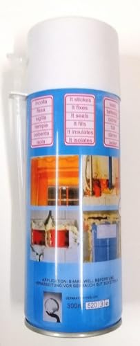 300ml Foam Sprayer, Self Expanding Foam Sprayer, Gap Sealing, Crevice Plumbing, Electricity, Drainage, Floor Extensions, Shipping Safe Packaging, Art Modeling (Grams, 300)