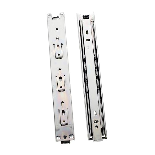 Veemoon 2 Pares Rieles deslizantes para muebles interruptores cambiar gavetas guias rieles para cajones guías para cajones duraderas guías deslizantes para cajones acero laminado en frío