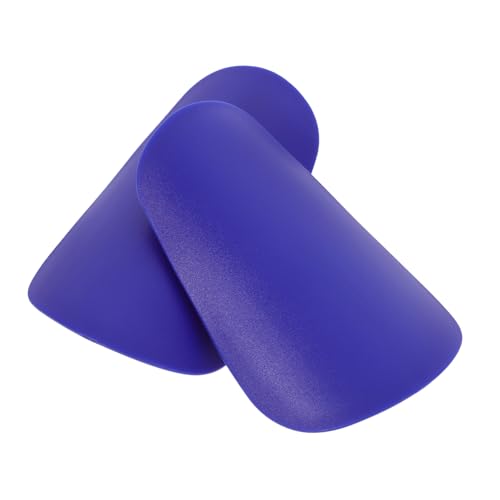 Hemobllo 1 Par De Espinilleras para Fútbol ​​Adolescentes Espinilleras Espinilleras Profesionales Miniespinilleras para Exteriores PU ​​Azul