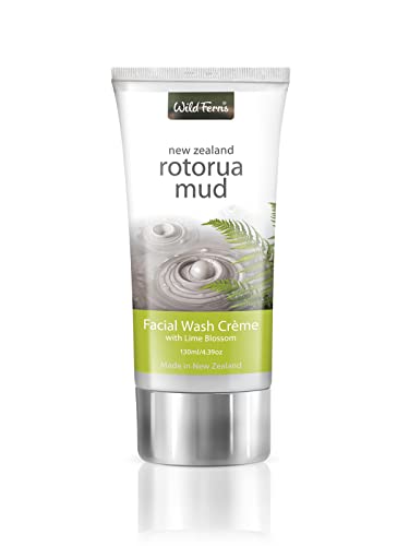Wild Ferns Rotorua Mud Facial Wash Crème with Lime Blossom, 130ml