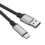USB Type C ケーブル 0.3m【POTRRCIUSUER】 USB-A to USB-C 10Gbps高速データ転送 USB3.1 Gen2 ケーブル 60W（3A/20V）急速充電 タイプc 充電ケーブル Sony Xperia/Samsung/Asus Zenfone/Arrows/PS5コントローラー タイプc多機種対応 (PVC素材)