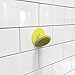 Boie USA Bathroom Hook - for Hanging Shower or Bathroom Tools Like Loofahs and Scrubbers. Shower Hook for Loofah, Wash Cloths, and All Bath Tools. Easy to Remove (Yellow)
